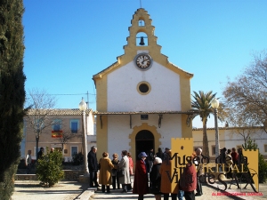El reloj y la ermita de Santa Eulalia en el año 2011